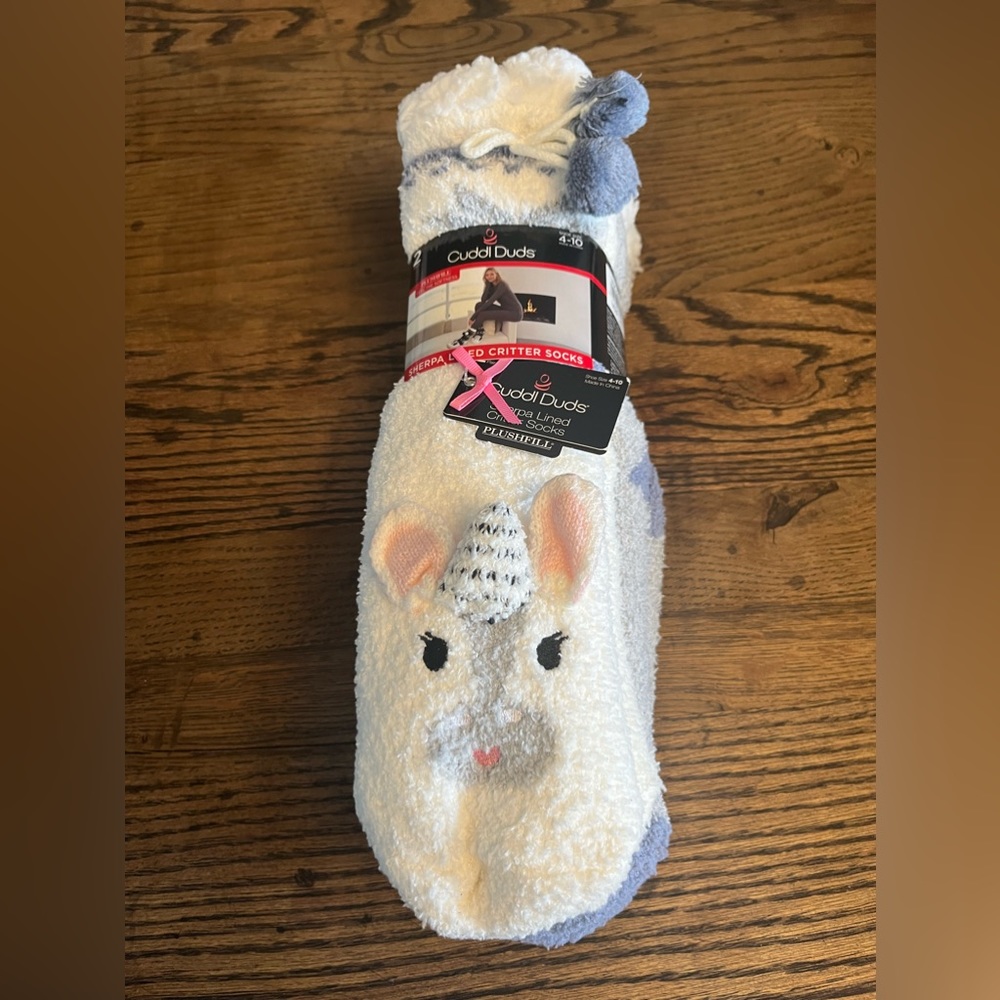 Cuddl Duds Unicorn Socks !!